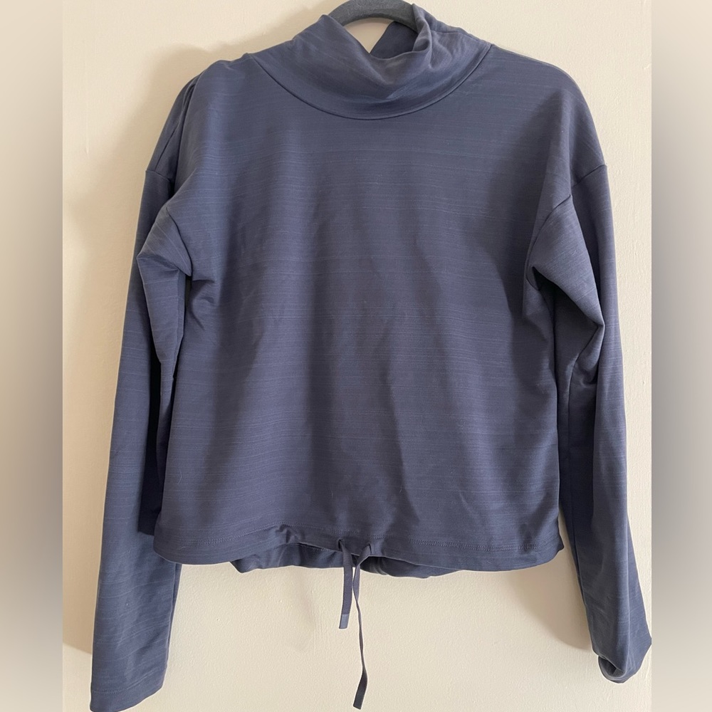 REI cowlneck blue longsleeve